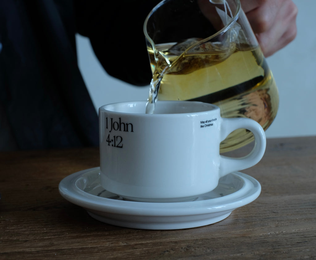 1 John Coffee Cup and Saucer Set