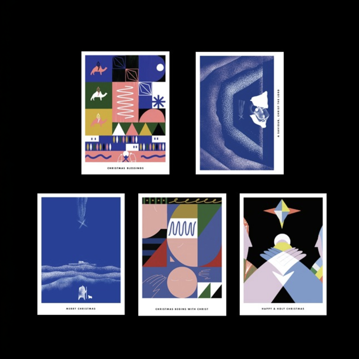 Peter Ličko Christmas Story Postcard Set – 5 Designs