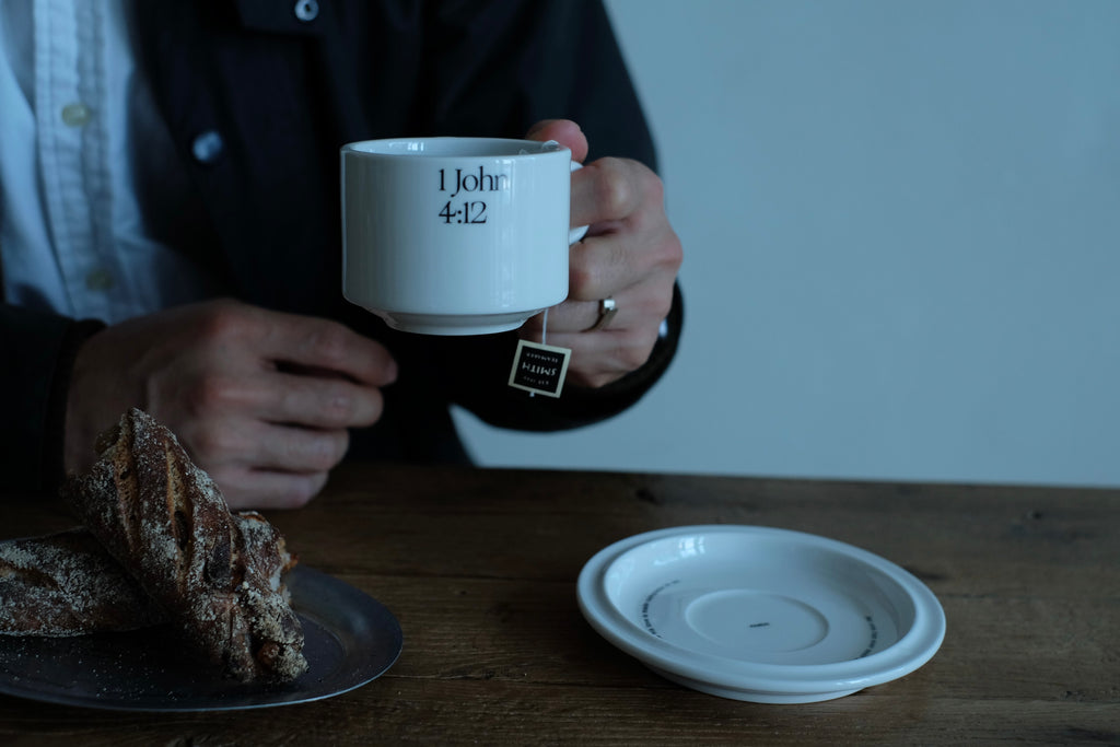 1 John Coffee Cup and Saucer Set