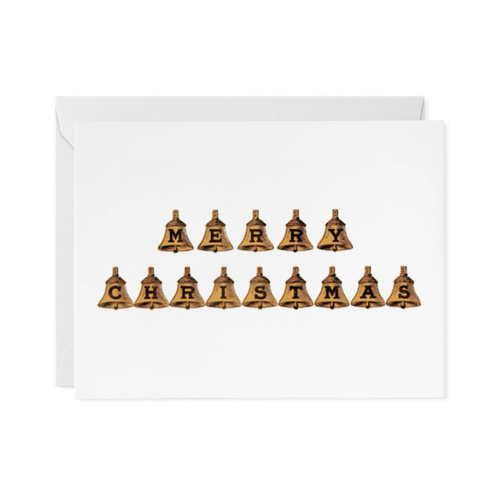 Merry Christmas Bells Christian Greeting Card