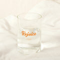 Rejoice Christian Glass Cup – 430ml Heat-Resistant Glass Tumbler | 1 Thessalonians 5:16-18 | Inspirational Faith-Based Drinkware | Made in Korea | 2 Colors
