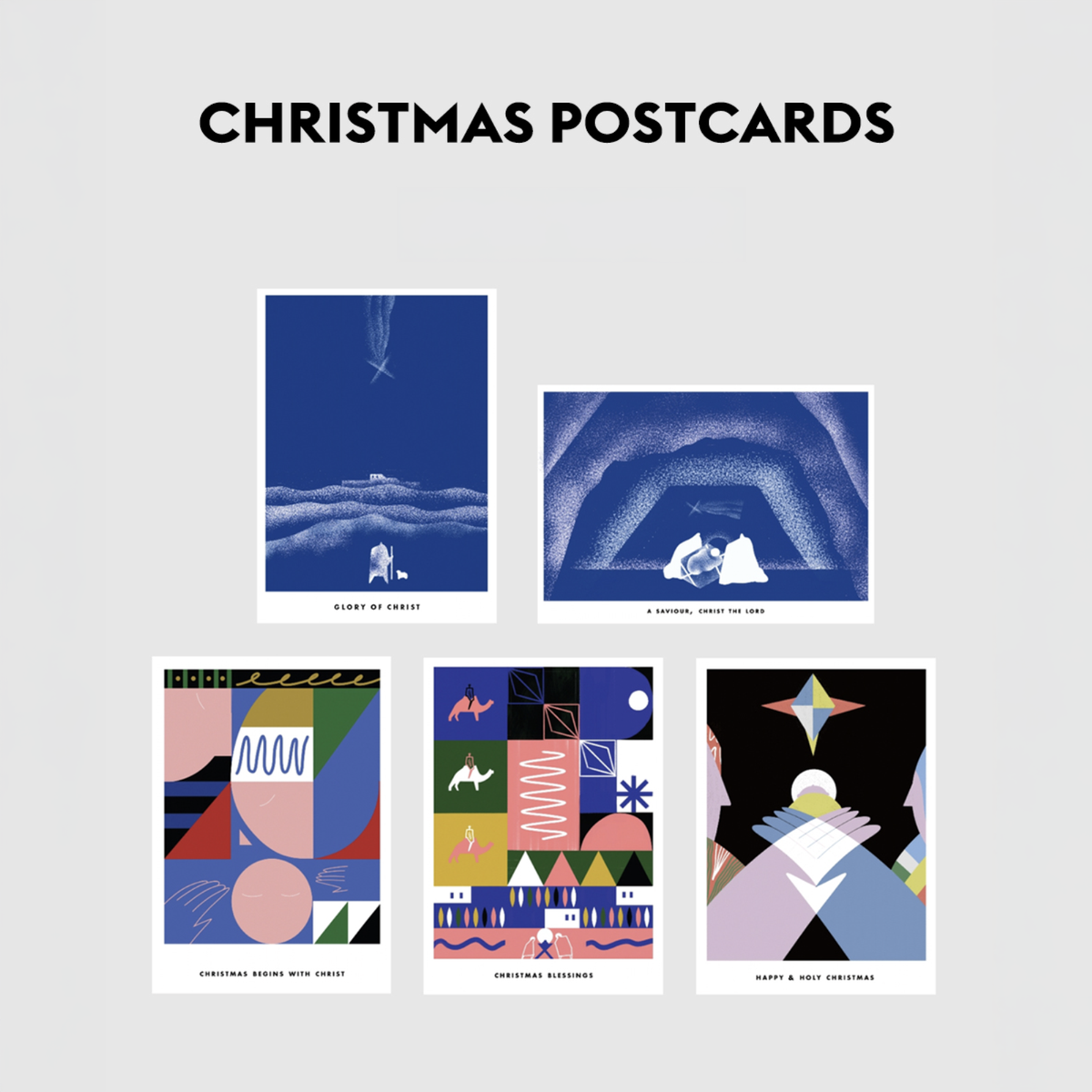 Peter Ličko Christmas Story Postcard Set – 5 Designs