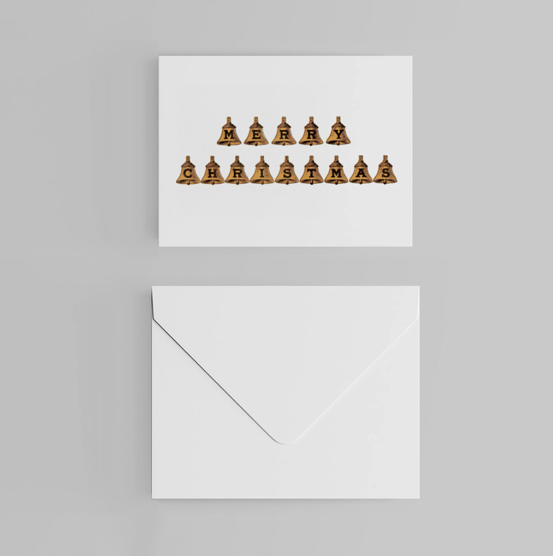 Merry Christmas Bells Christian Greeting Card