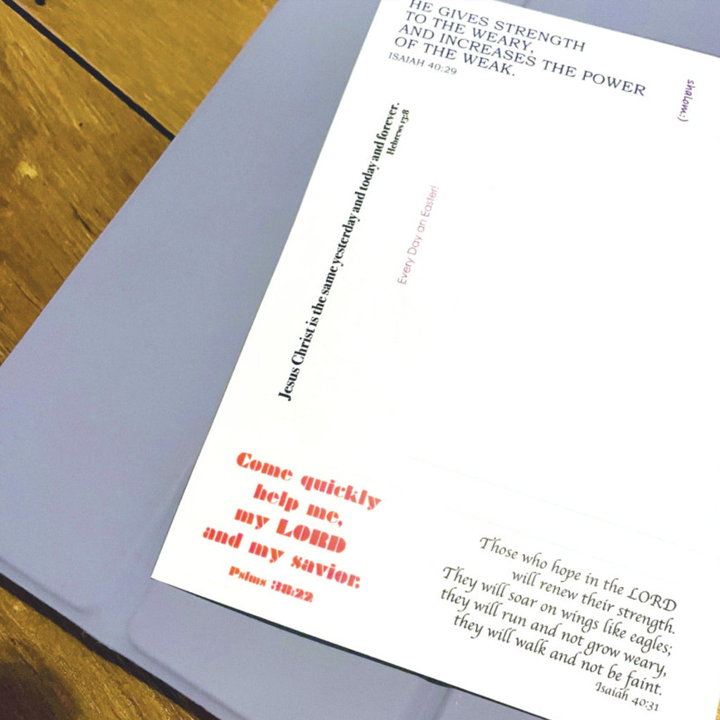 Christian Bible Verse Transparent Sticker Sheet – 7 Scripture Designs | Faith Inspirational Waterproof-Style Clear Decals | Made in Korea