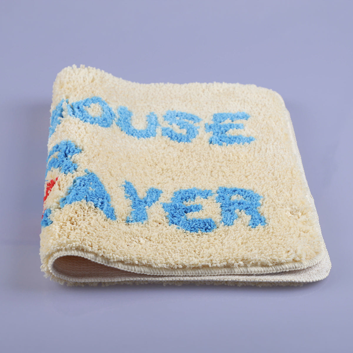 The House of Prayer Christian Tufted Bath Mat – Soft Absorbent Prayer Rug, Non-Slip Bathroom & Entryway Decor | 2 Colors
