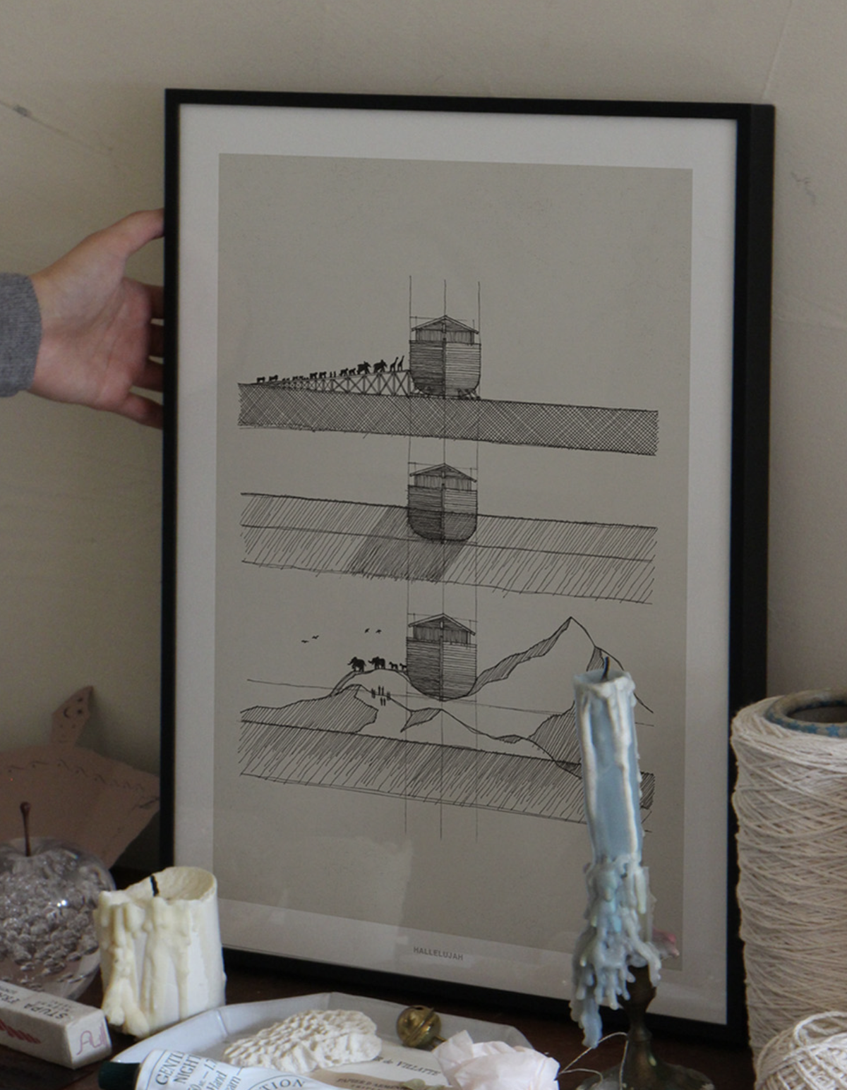 Noah’s Ark – Genesis 6–9 Architectural Scripture Art Print