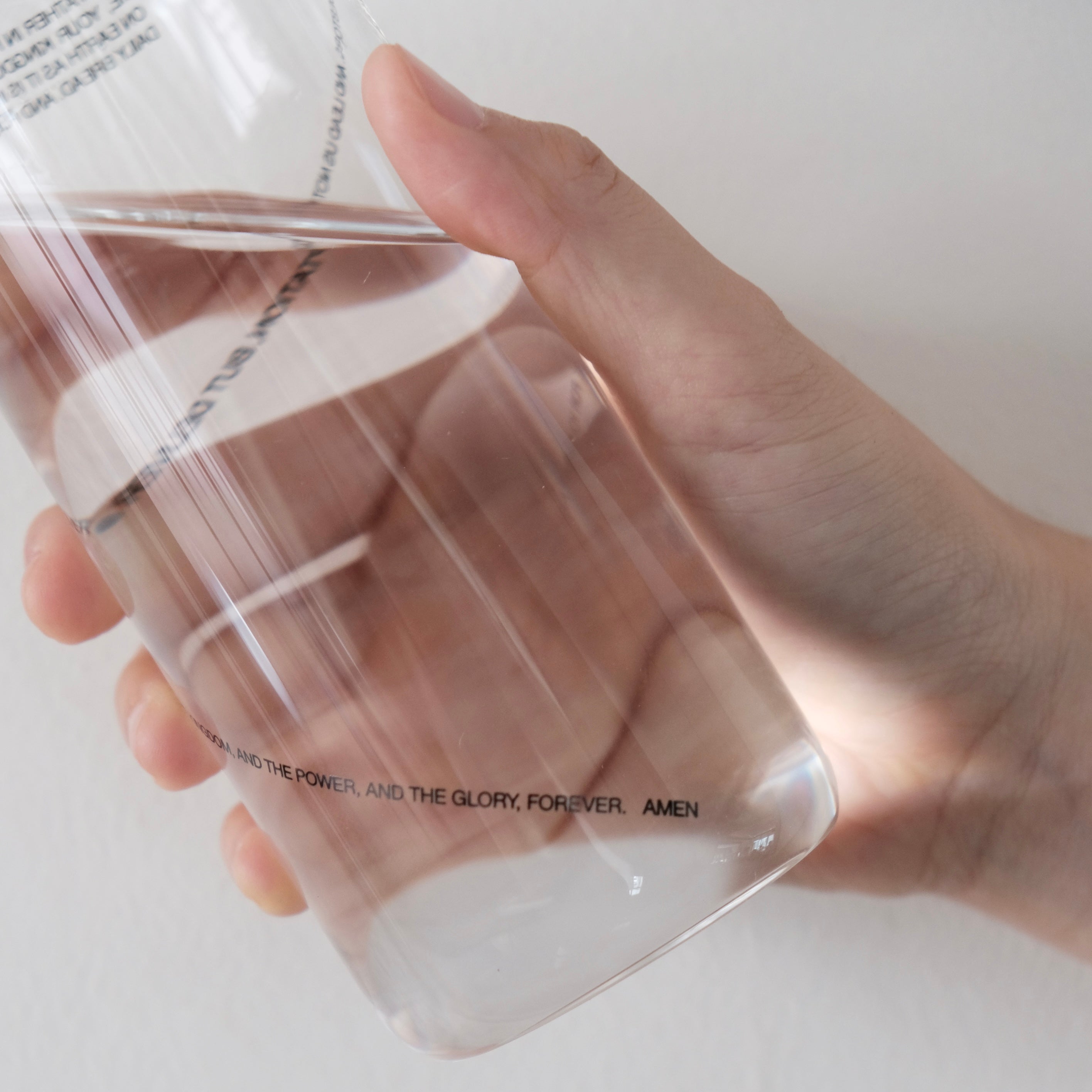 Lord's Prayer Lettering Glass