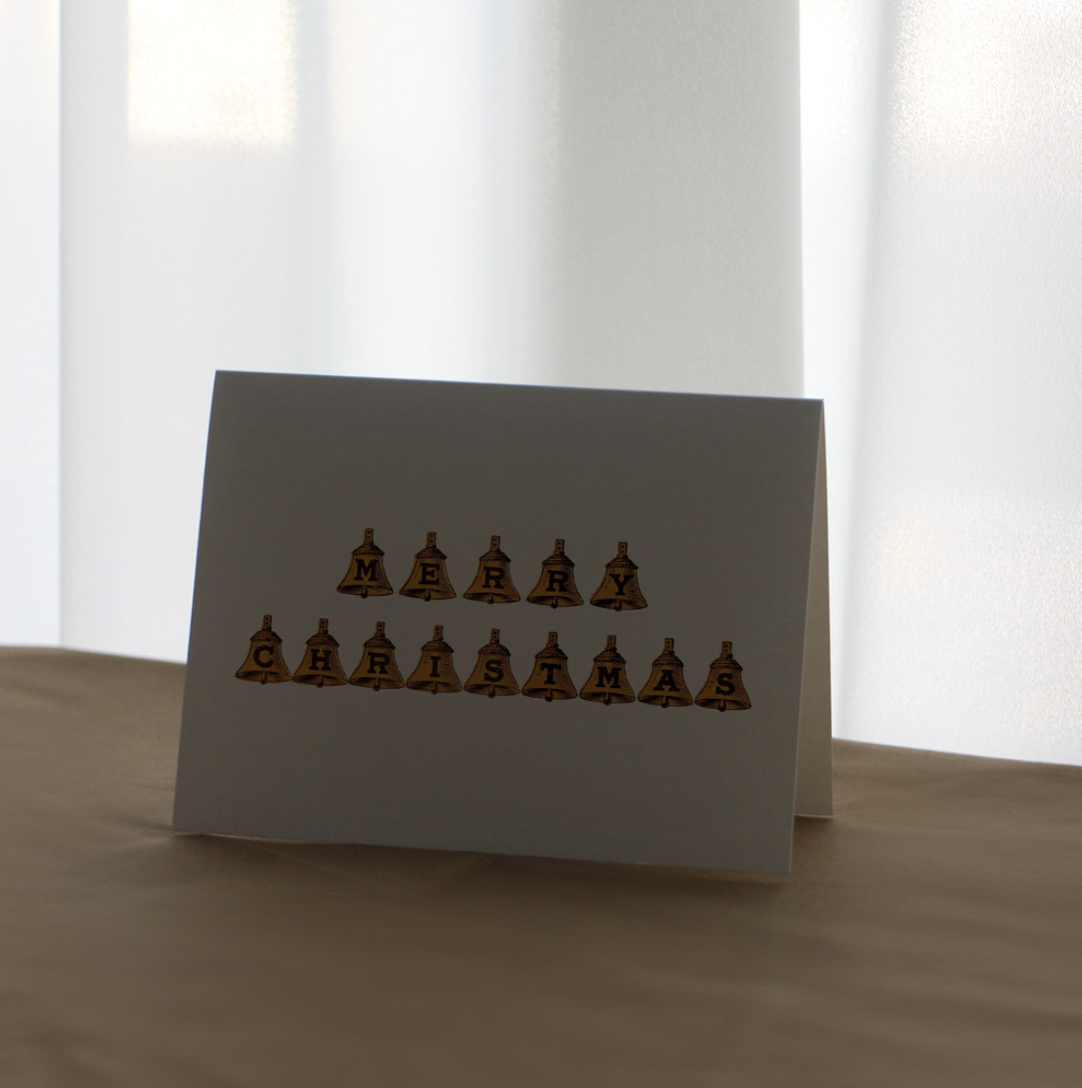 Merry Christmas Bells Christian Greeting Card