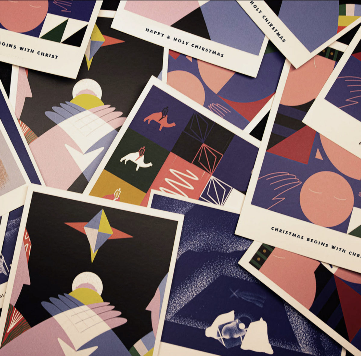 Peter Ličko Christmas Story Postcard Set – 5 Designs