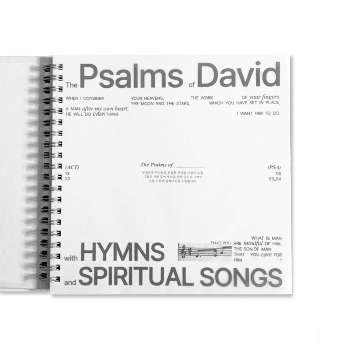 The Psalms of David Spiral Prayer & Reflection Notebook