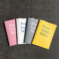 Pray. Trust. Wait. — Prayer Notebook Set of 4