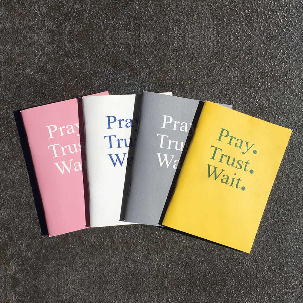 Pray. Trust. Wait. — Prayer Notebook Set of 4