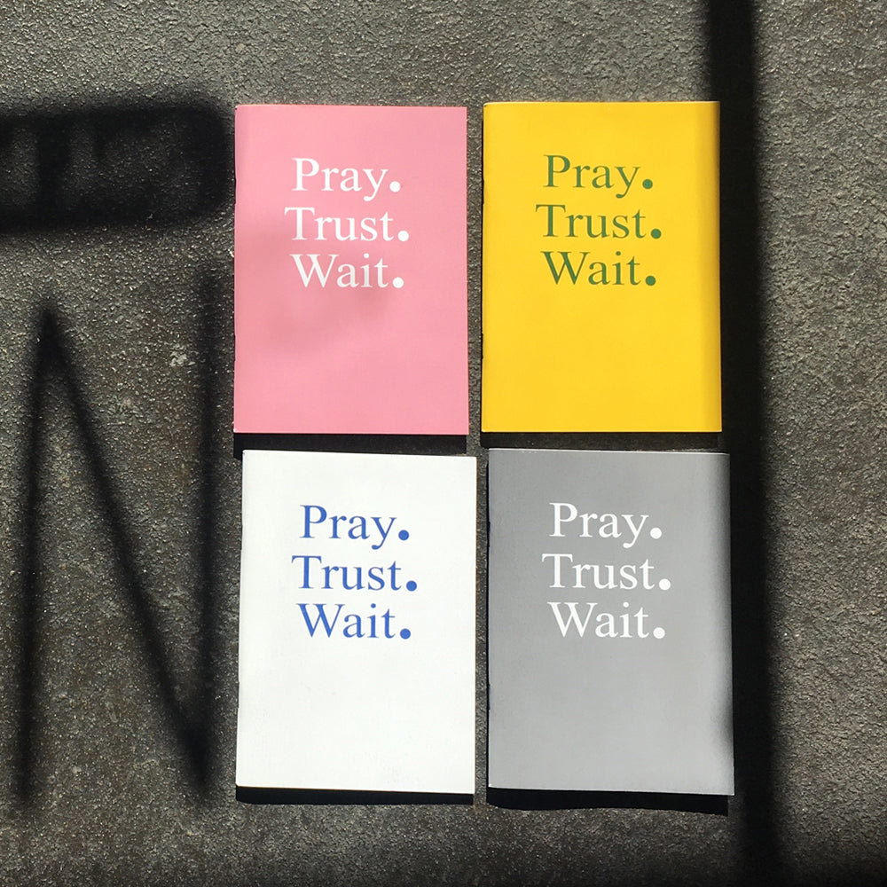 Pray. Trust. Wait. — Prayer Notebook Set of 4