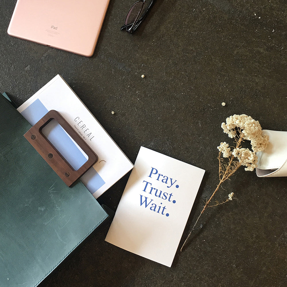 Pray. Trust. Wait. — Prayer Notebook Set of 4