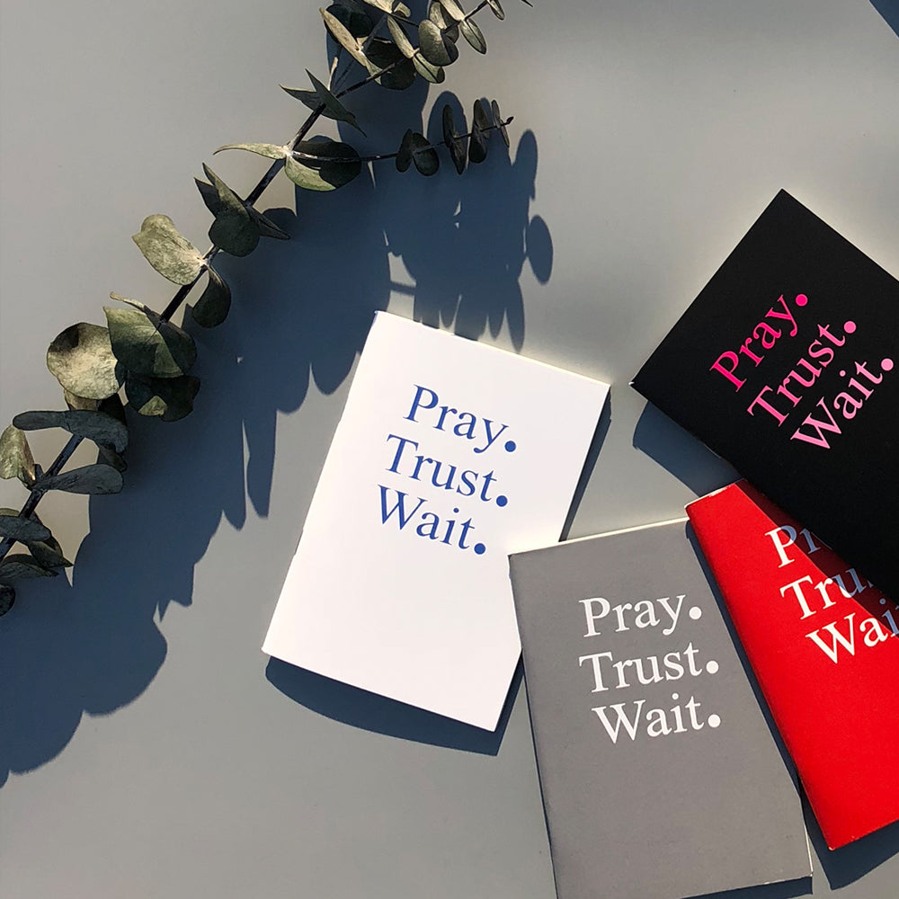 Pray. Trust. Wait. — Prayer Notebook Set of 4