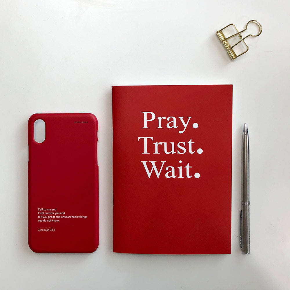 Pray. Trust. Wait. — Lined Prayer Notebook Set of 4