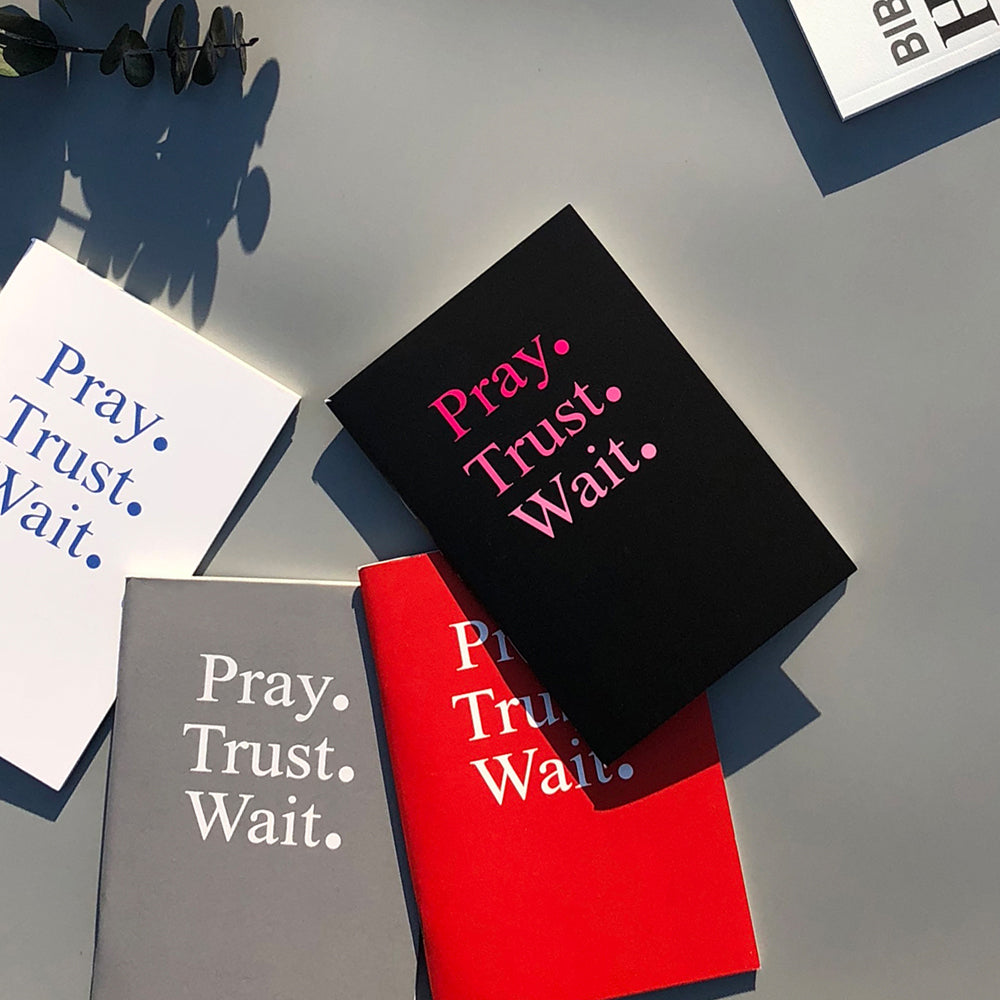 Pray. Trust. Wait. — Lined Prayer Notebook Set of 4