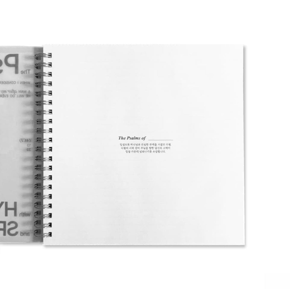 The Psalms of David Spiral Prayer & Reflection Notebook