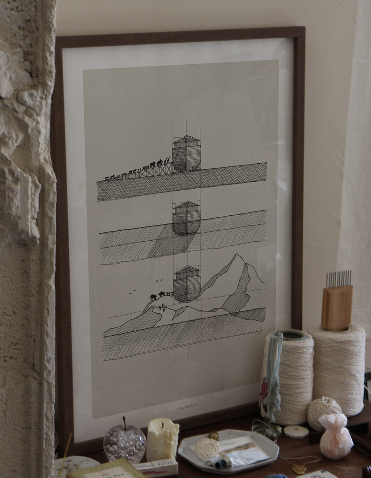 Noah’s Ark – Genesis 6–9 Architectural Scripture Art Print
