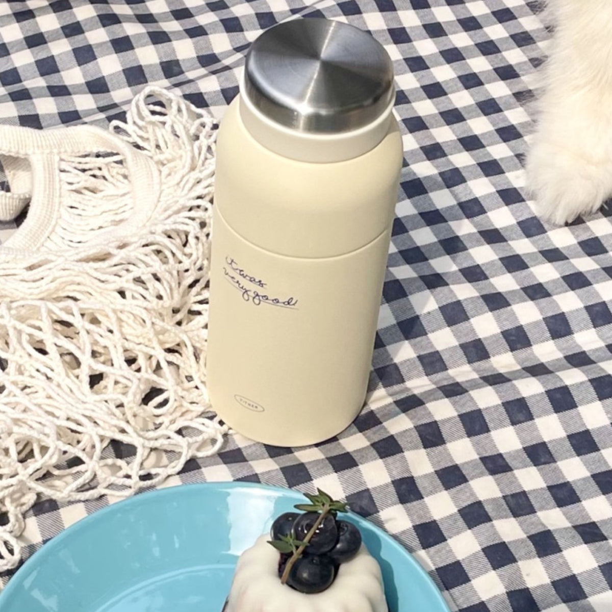 It Was Very Good Christian Stainless Steel Tumbler – Genesis 1:12 Bible Verse Water Bottle, 350ml (12 oz), Ivory | Faith-Inspired Gift