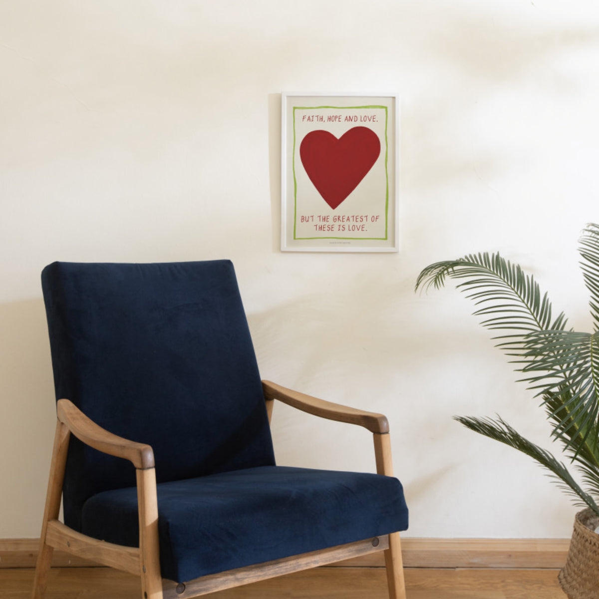 Faith Hope & Love Christian Art Print – Made in Korea