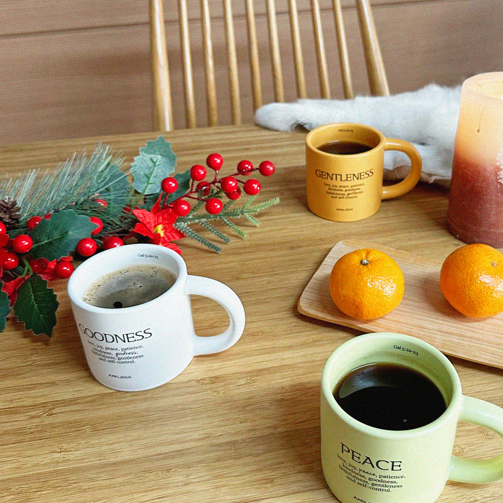 Goodness Christian Ceramic Mug – Fruit of the Spirit, 260 ml, Made in Korea