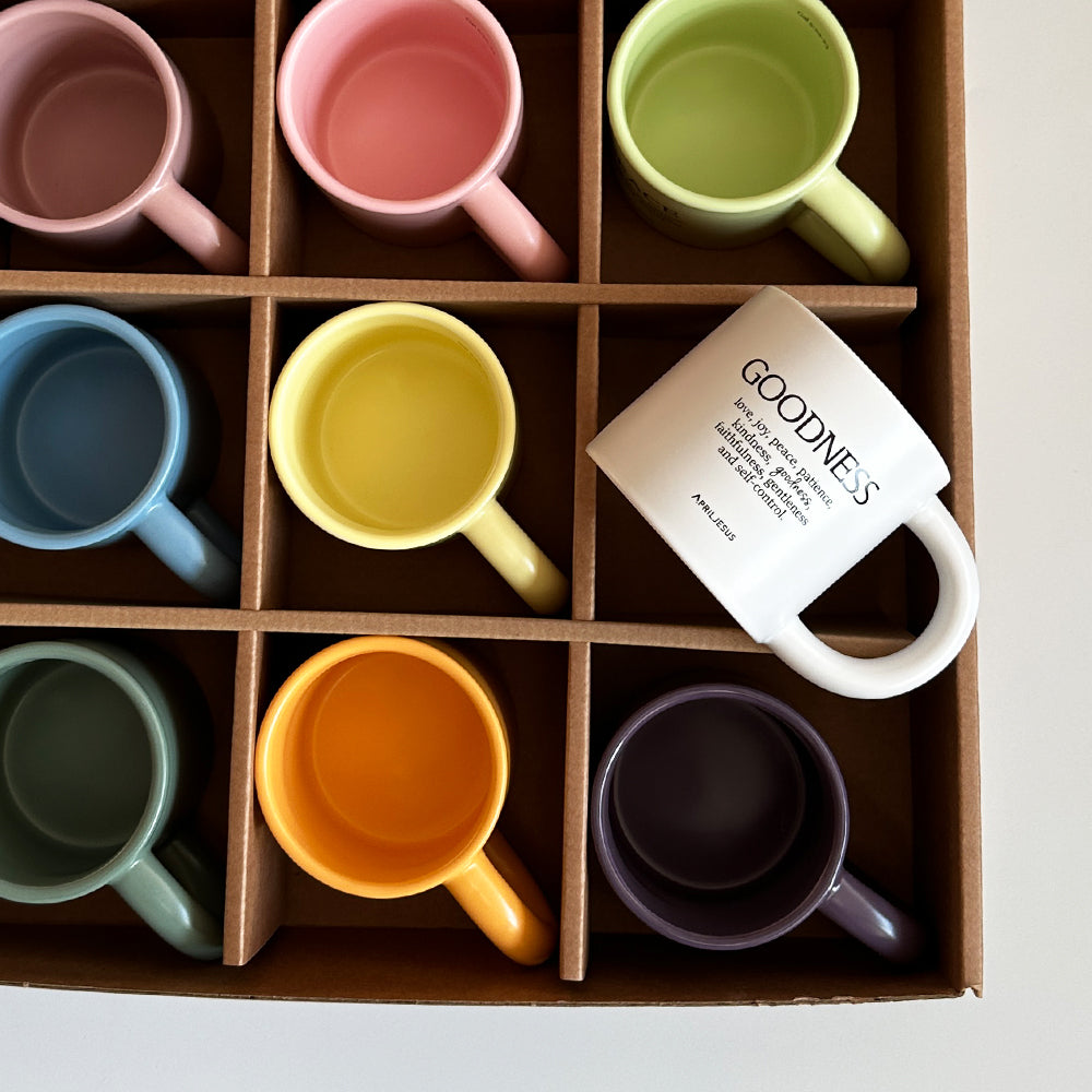 Goodness Christian Ceramic Mug – Fruit of the Spirit, 260 ml, Made in Korea