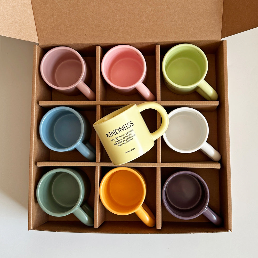 Kindness Christian Ceramic Mug – Fruit of the Spirit, 260 ml, Made in Korea