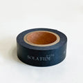 Sola Fide Christian Washi Tape – Faith-Based Decorative Masking Tape, Bible Journaling & Scrapbooking, Black, 15mm x 10m, Made in Korea