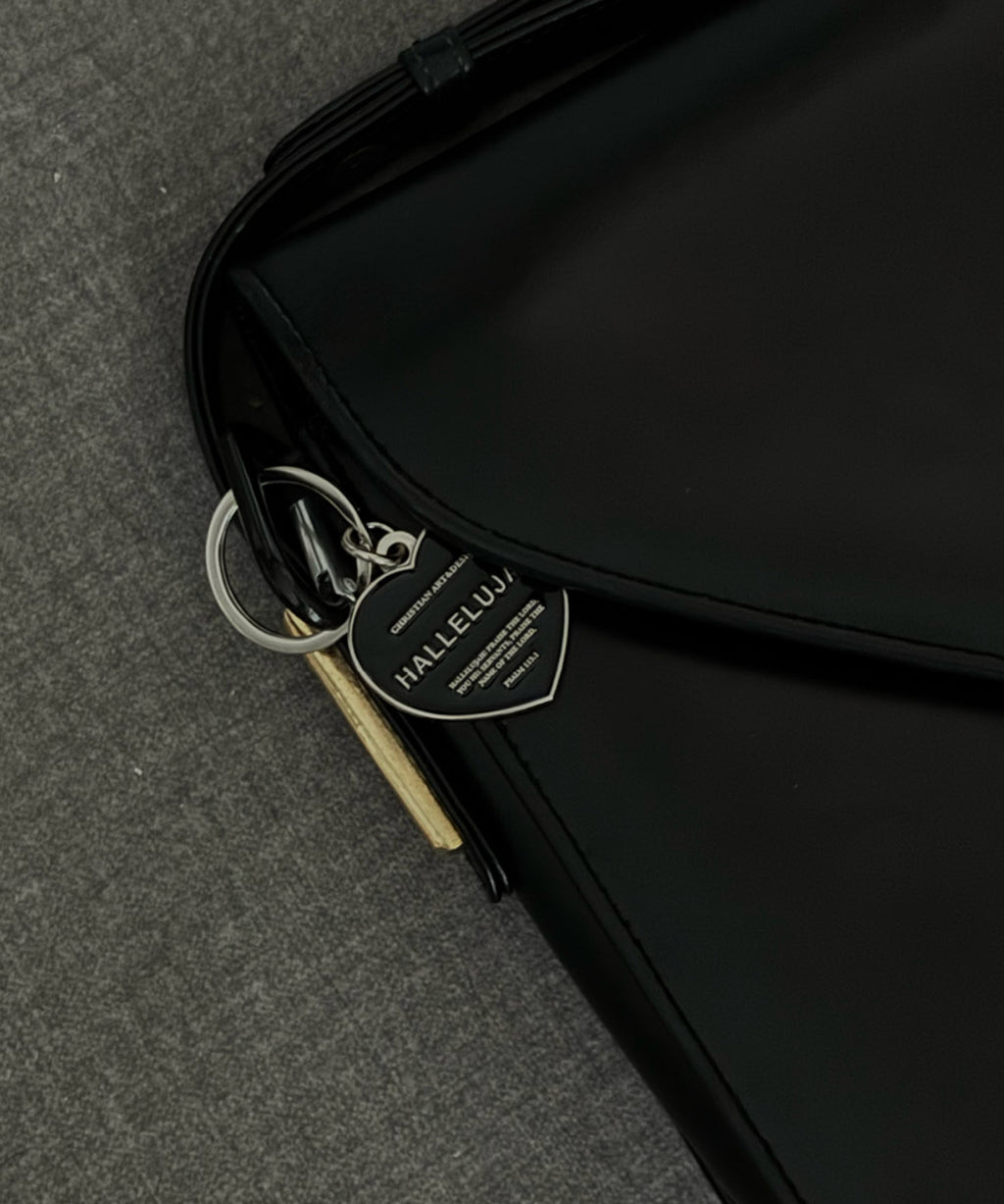 Hallelujah Love Heart Keyring