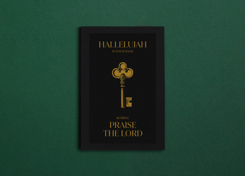 Hallelujah Love Heart Keyring