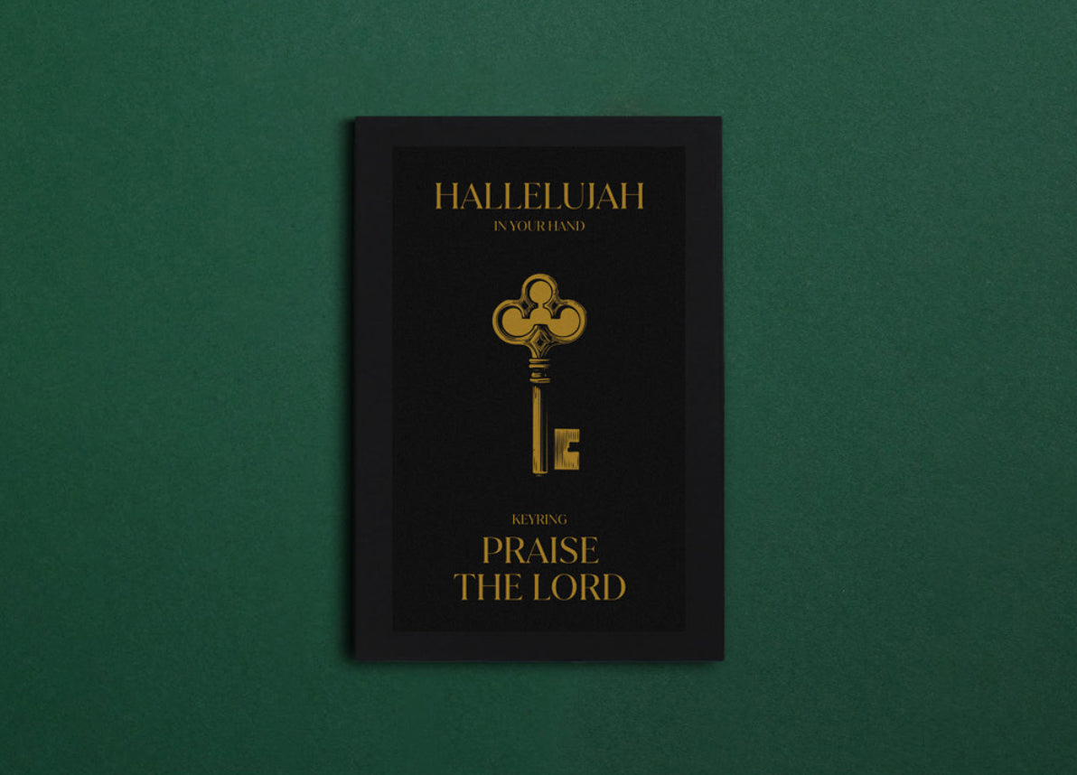 Hallelujah Love Heart Keyring