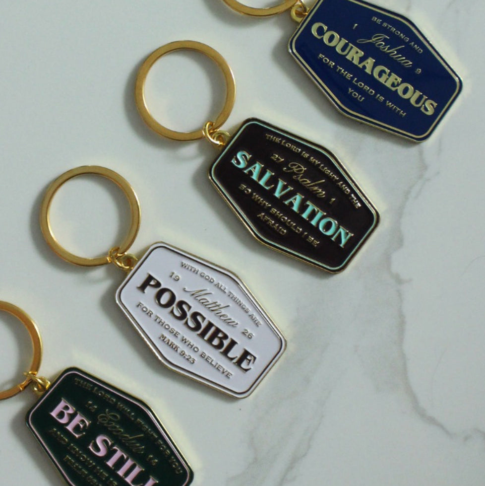 Hallelujah Vintage Keyring