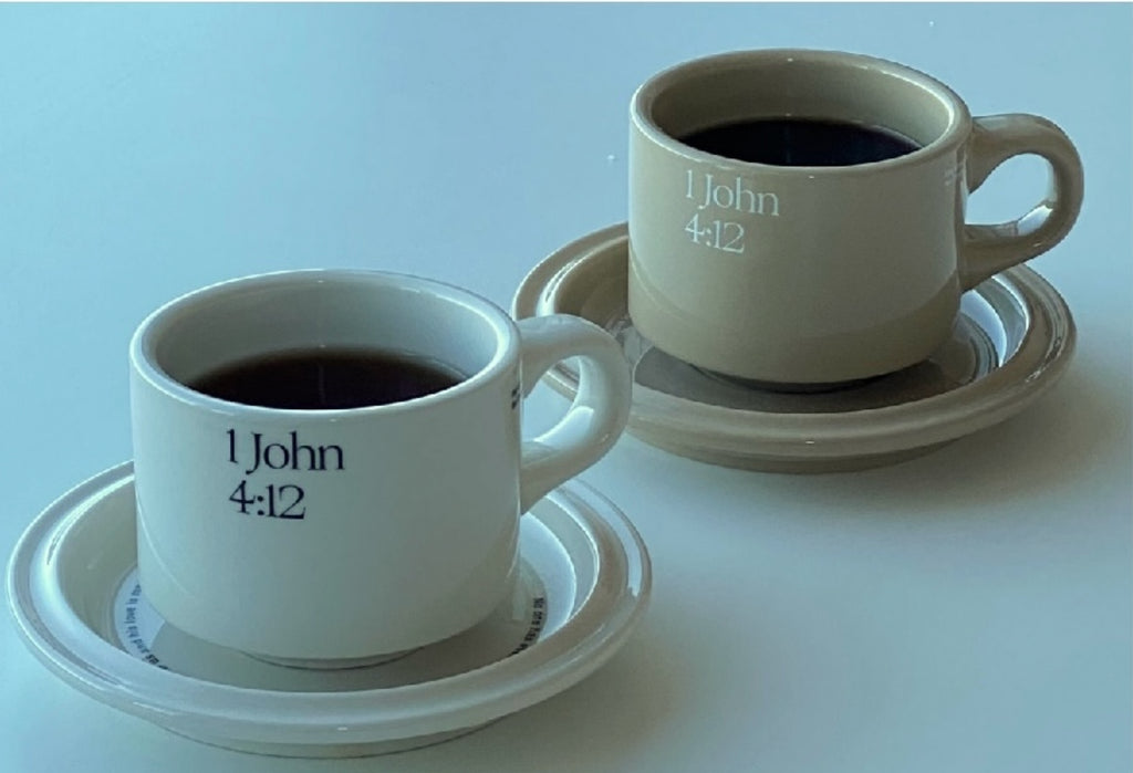 1 John Coffee Cup and Saucer Set