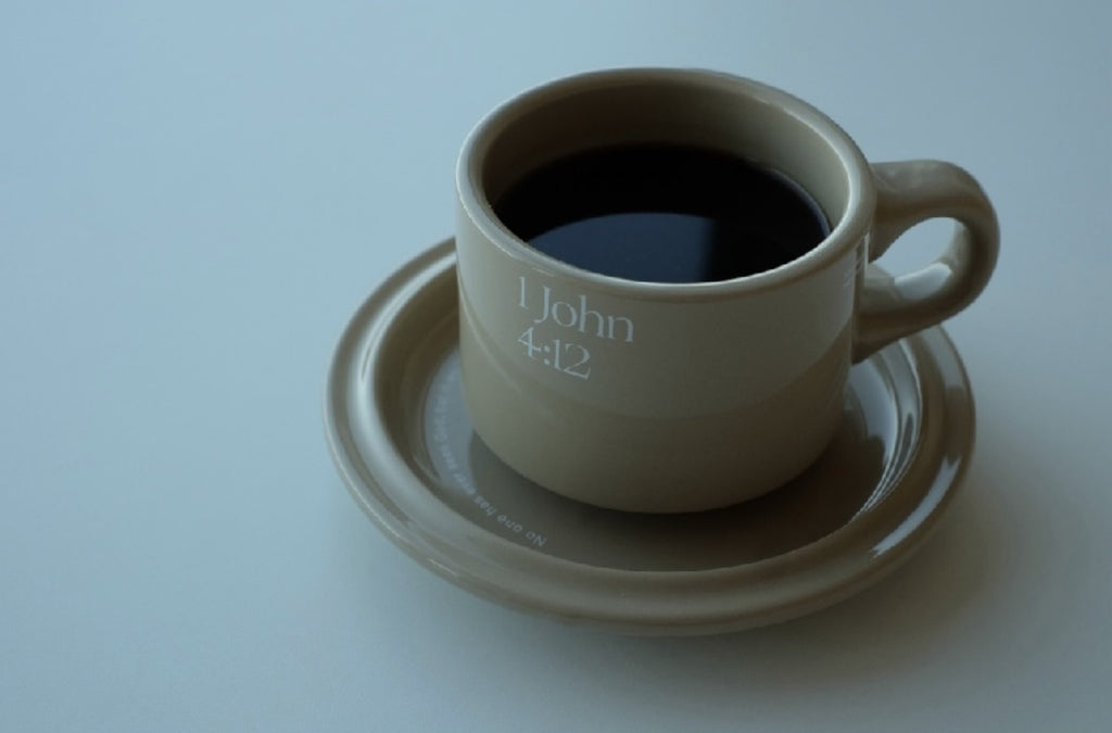 1 John Coffee Cup and Saucer Set