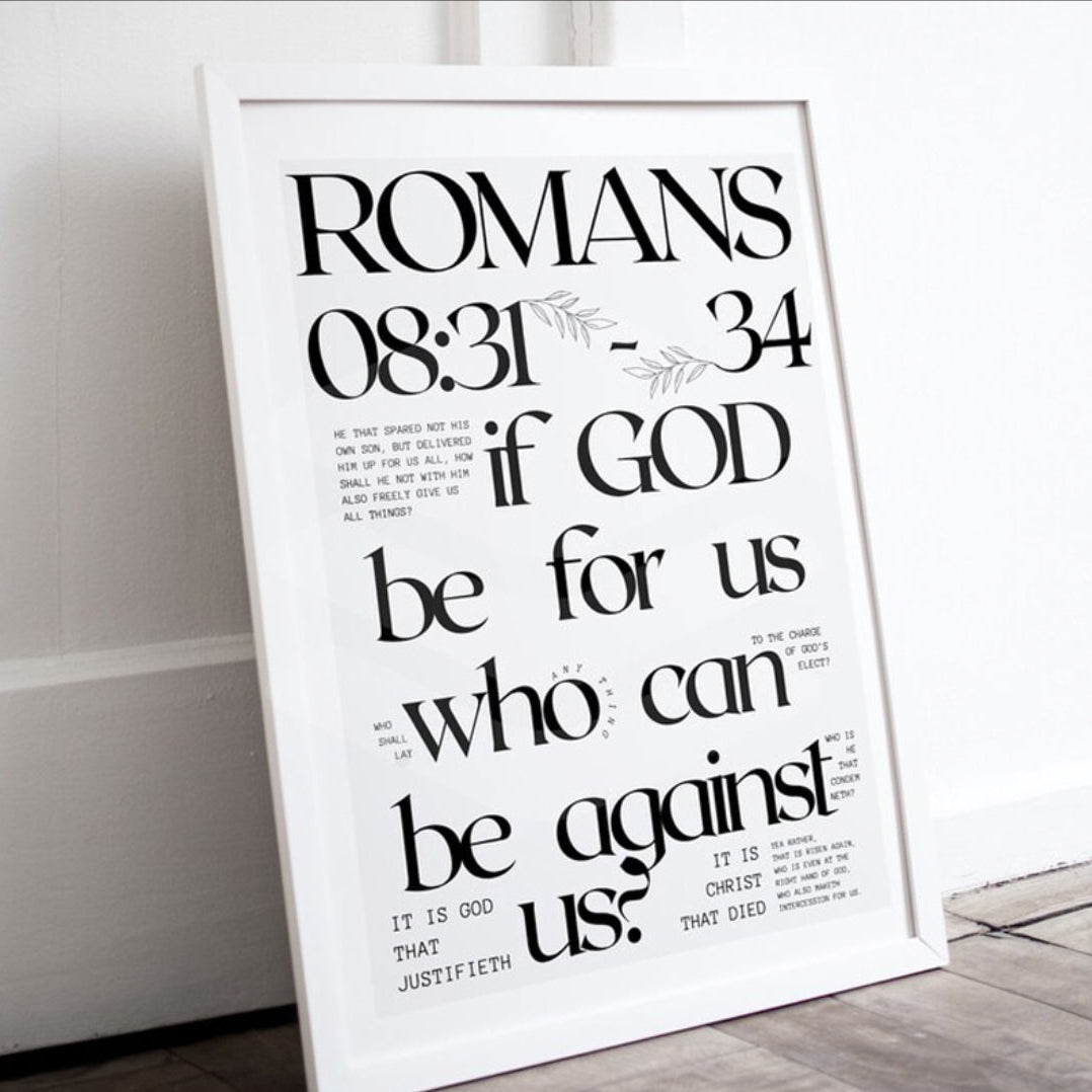 Hallelujah Romans 8 Art Print