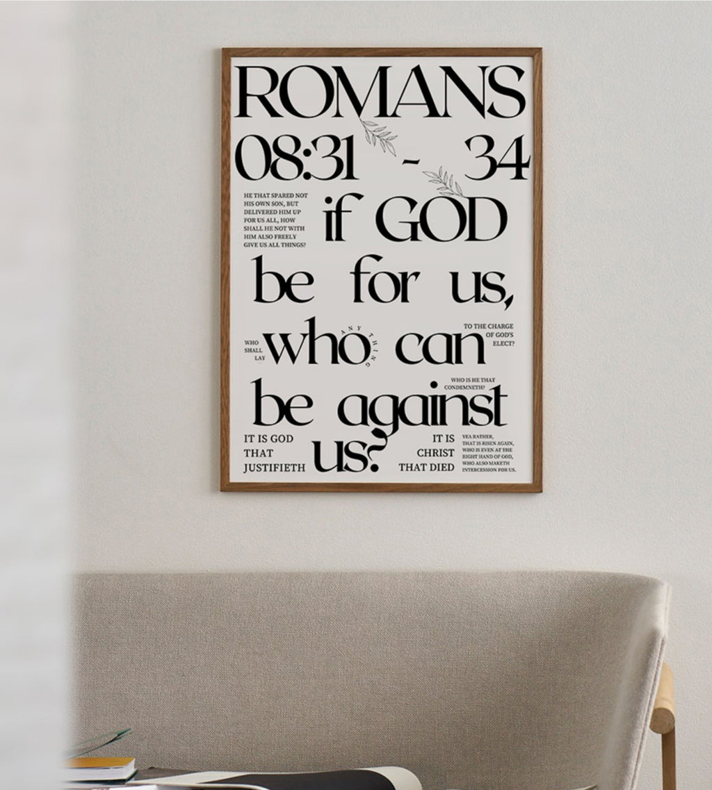 Hallelujah Romans 8 Art Print