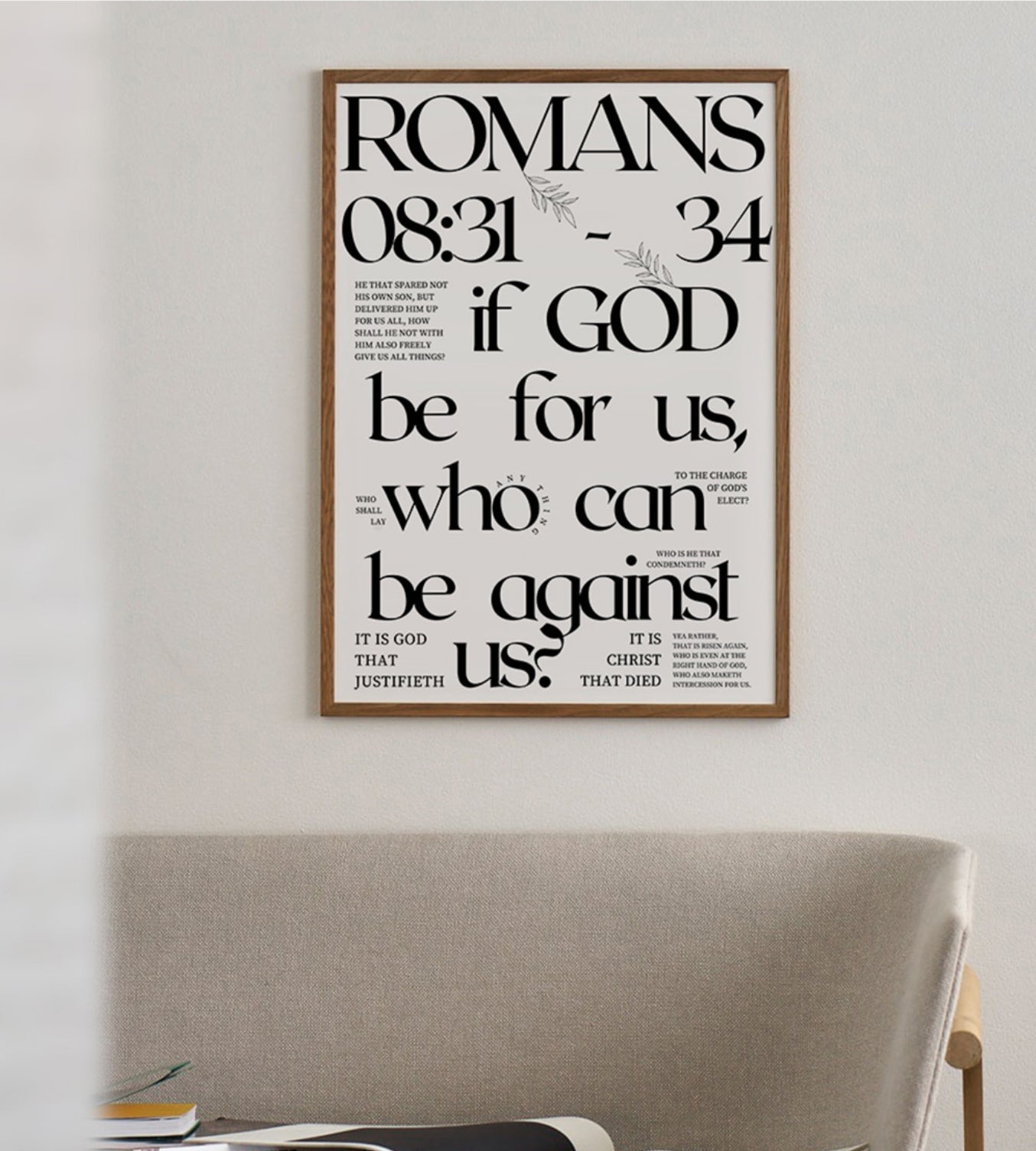 Hallelujah Romans 8 Art Print