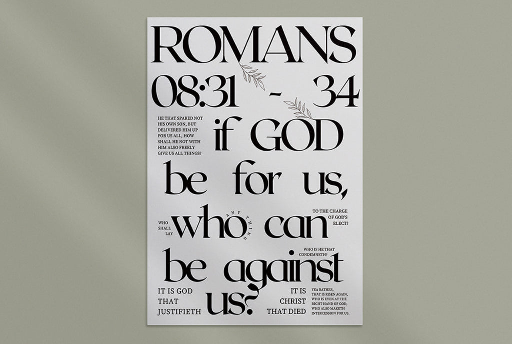 Hallelujah Romans 8 Art Print