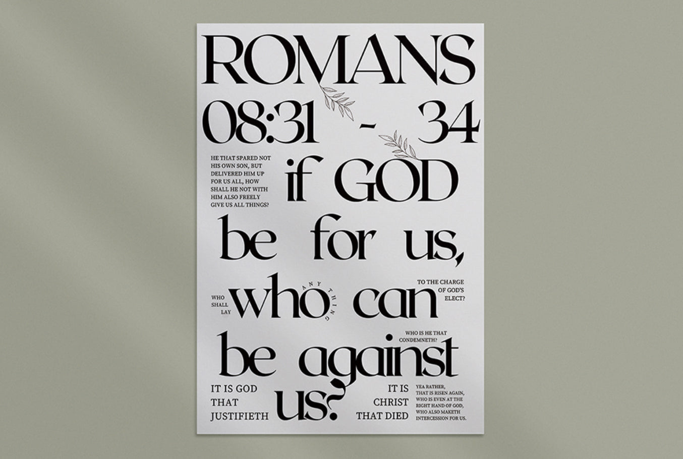 Hallelujah Romans 8 Art Print