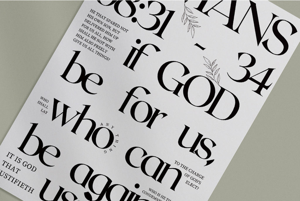 Hallelujah Romans 8 Art Print