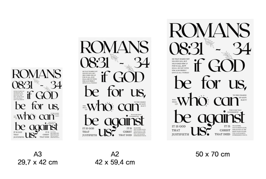 Hallelujah Romans 8 Art Print