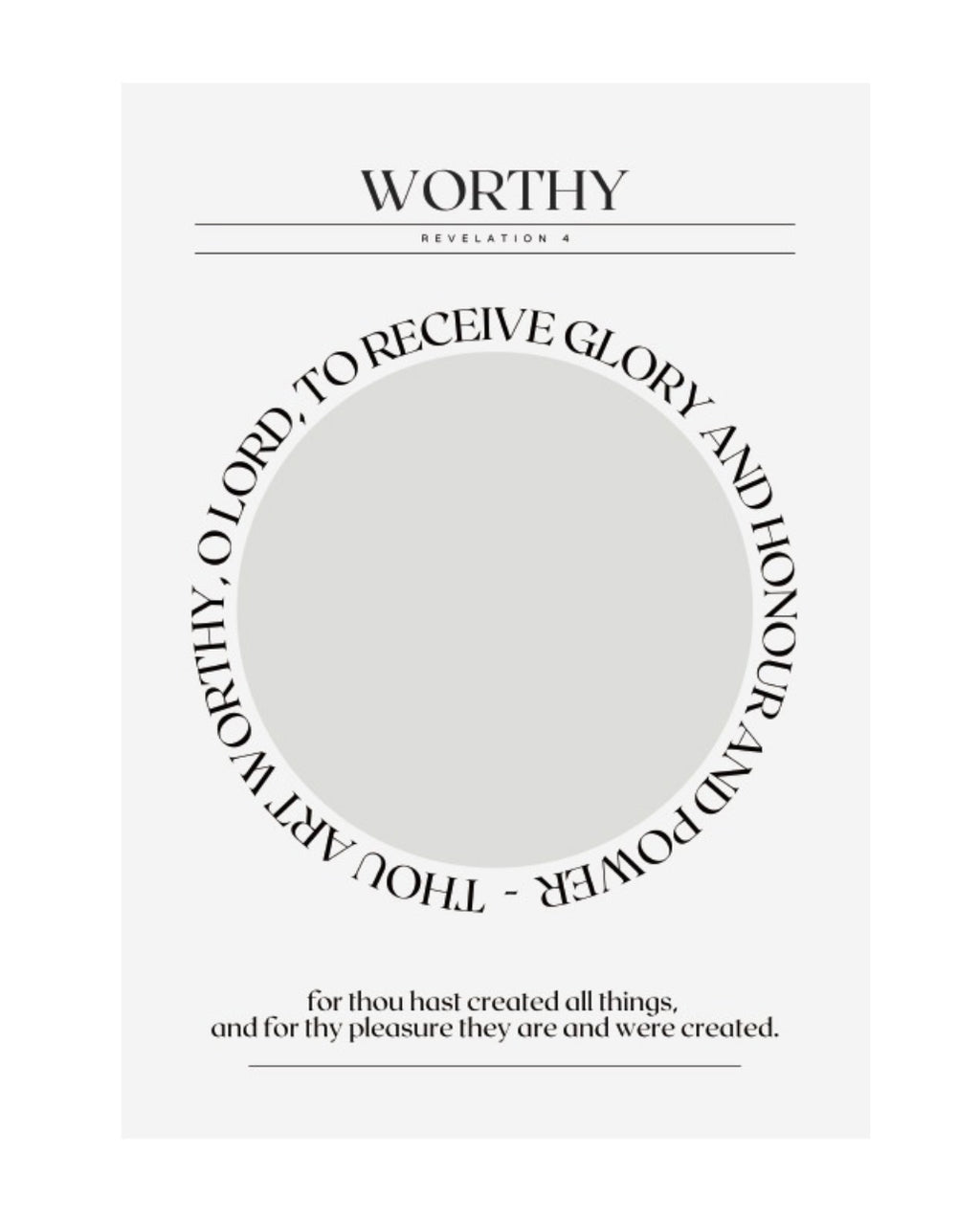 Hallelujah Worthy Art Print
