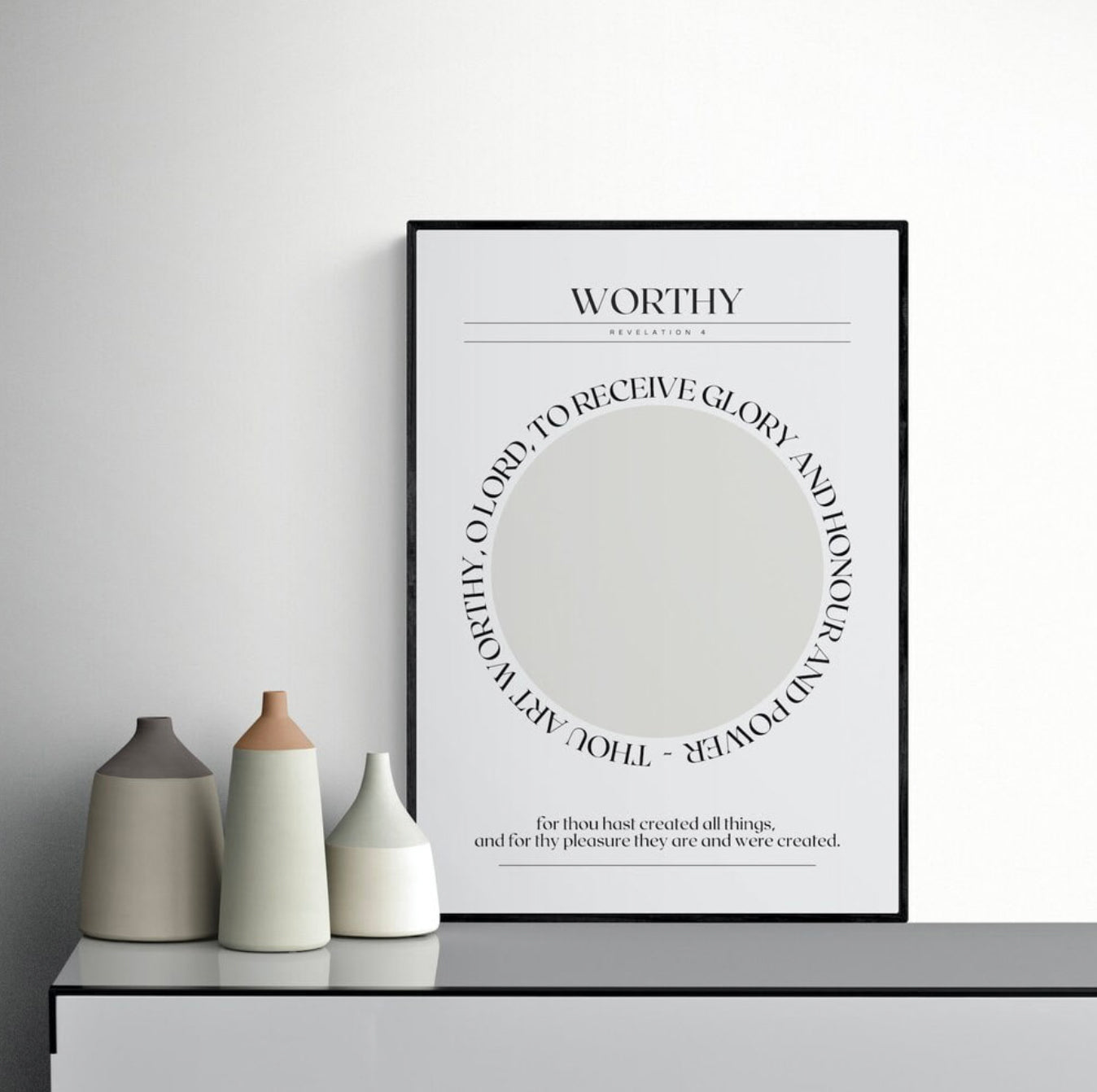Hallelujah Worthy Art Print