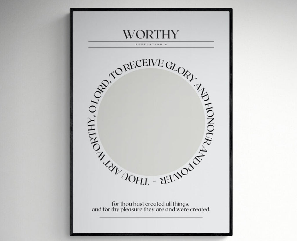 Hallelujah Worthy Art Print