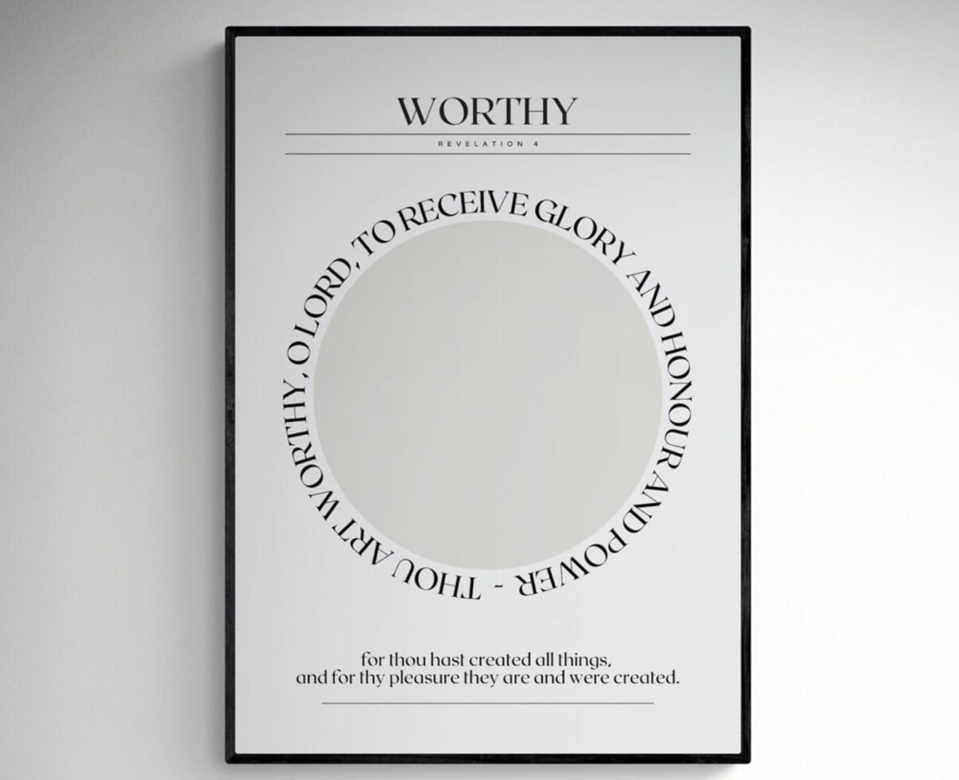 Hallelujah Worthy Art Print