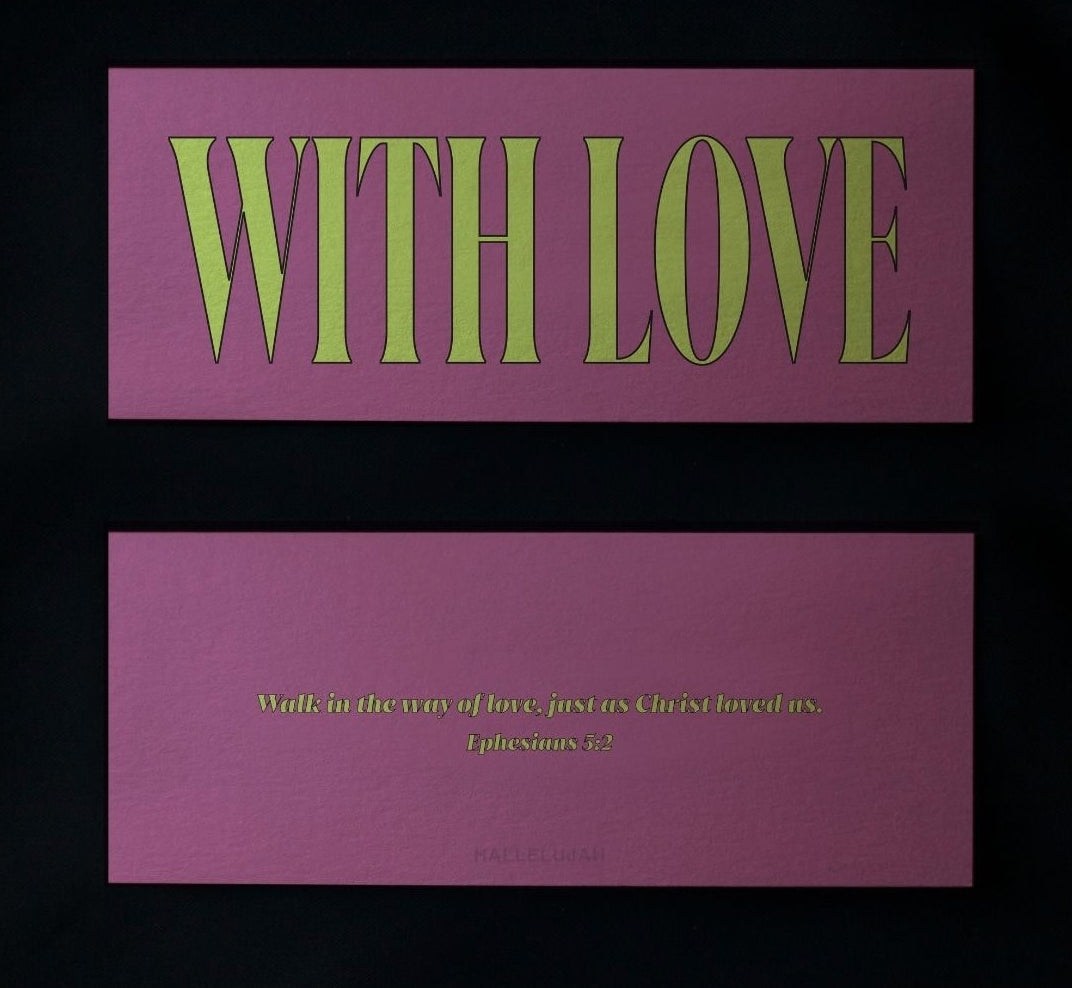 Hallelujah Vintage Shimmer Message Card