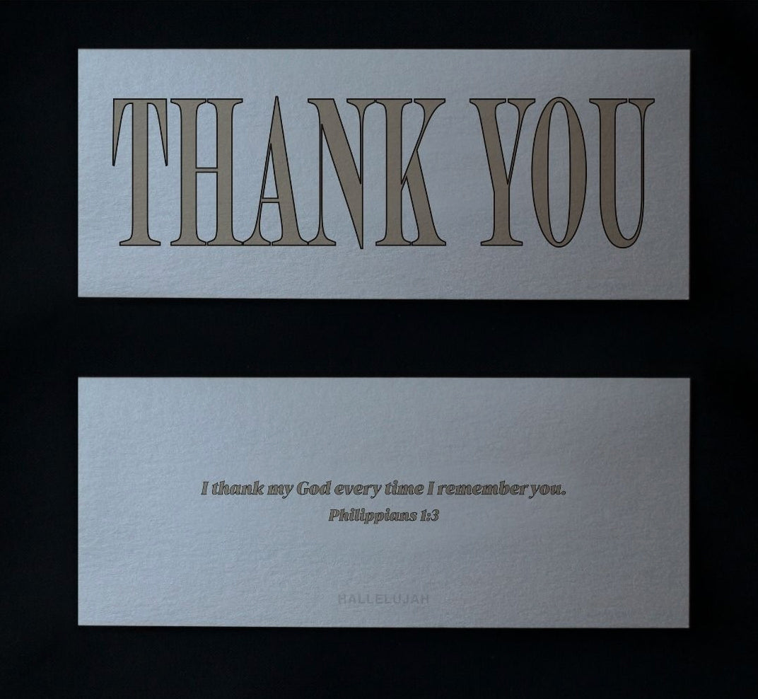 Hallelujah Vintage Shimmer Message Card