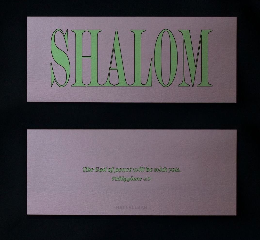 Hallelujah Vintage Shimmer Message Card