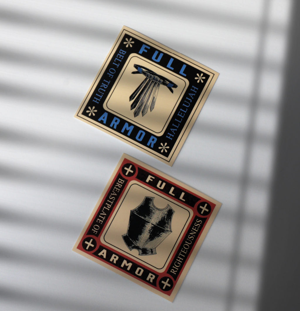 Hallelujah Full Armor of God Sticker Pack